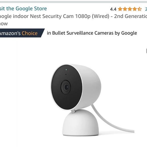google Other - Unopened Google indoor Nest Security Cam 1080p (Wired) - 2nd Generation